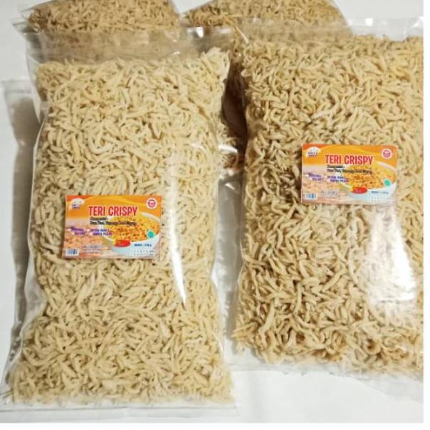 

[Bayar ditempat] 90T100 Netto 1KG Teri Crispy Kualitas Super - Teri Krispi Non Msg & Non Pengawet |
