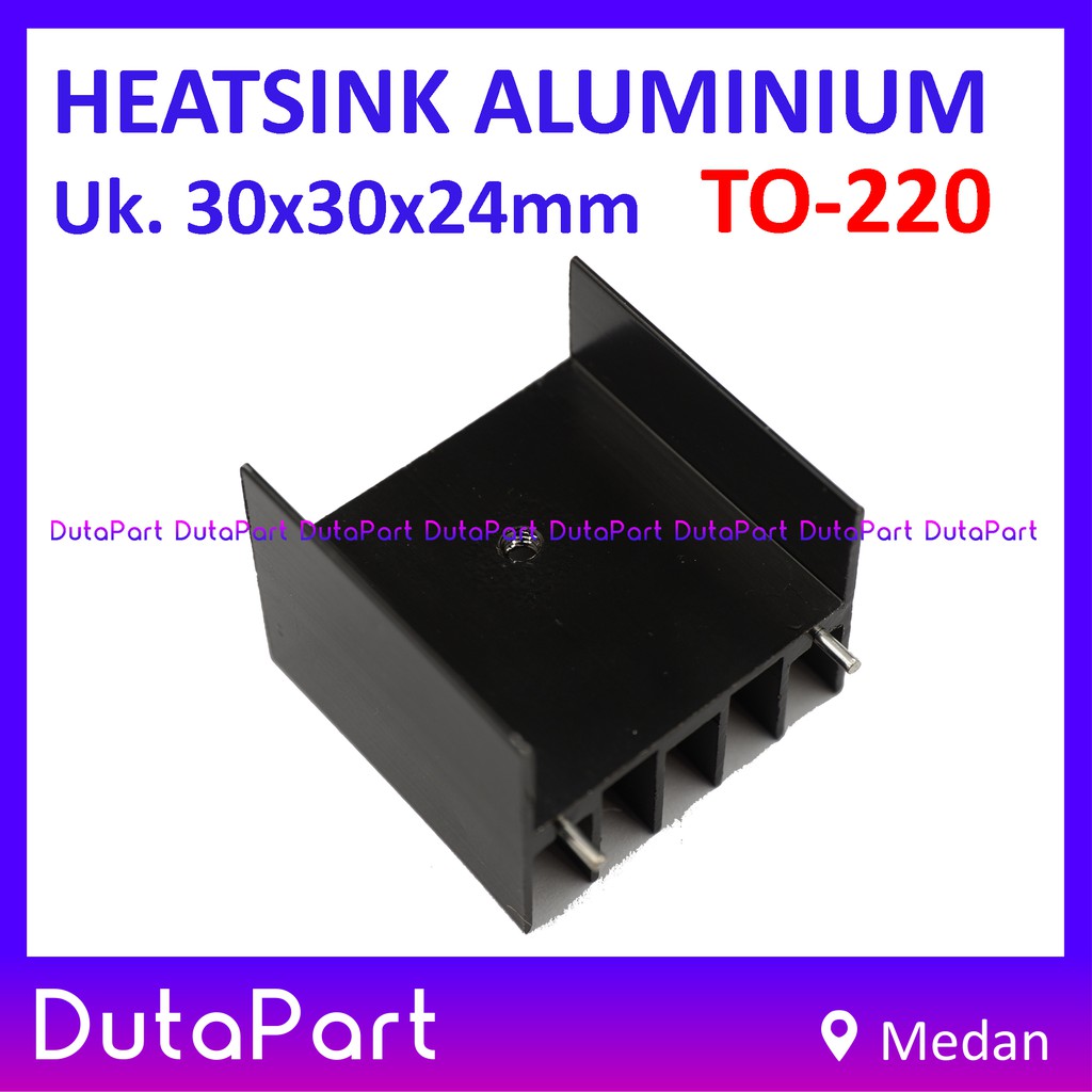 Heatsink Aluminium Pendingin 30x30x24mm TO-220 TO220 Heat Sink IC Transistor 7805