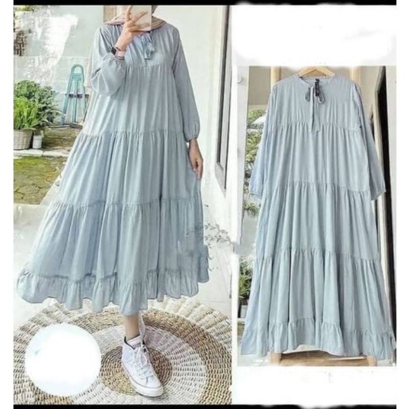 DISKON 60% Baju Midi Dress Tunik Termurah Sojin Midi Dress Jumbo LD 120 Cm // Rachel Midi Dress // Gamis Wanita Terbaru Kekinian // Fashion Muslim // Dress Murah // Bahan Katun Rayon // Pakaian Wanita // Fashion Outfit Murah //