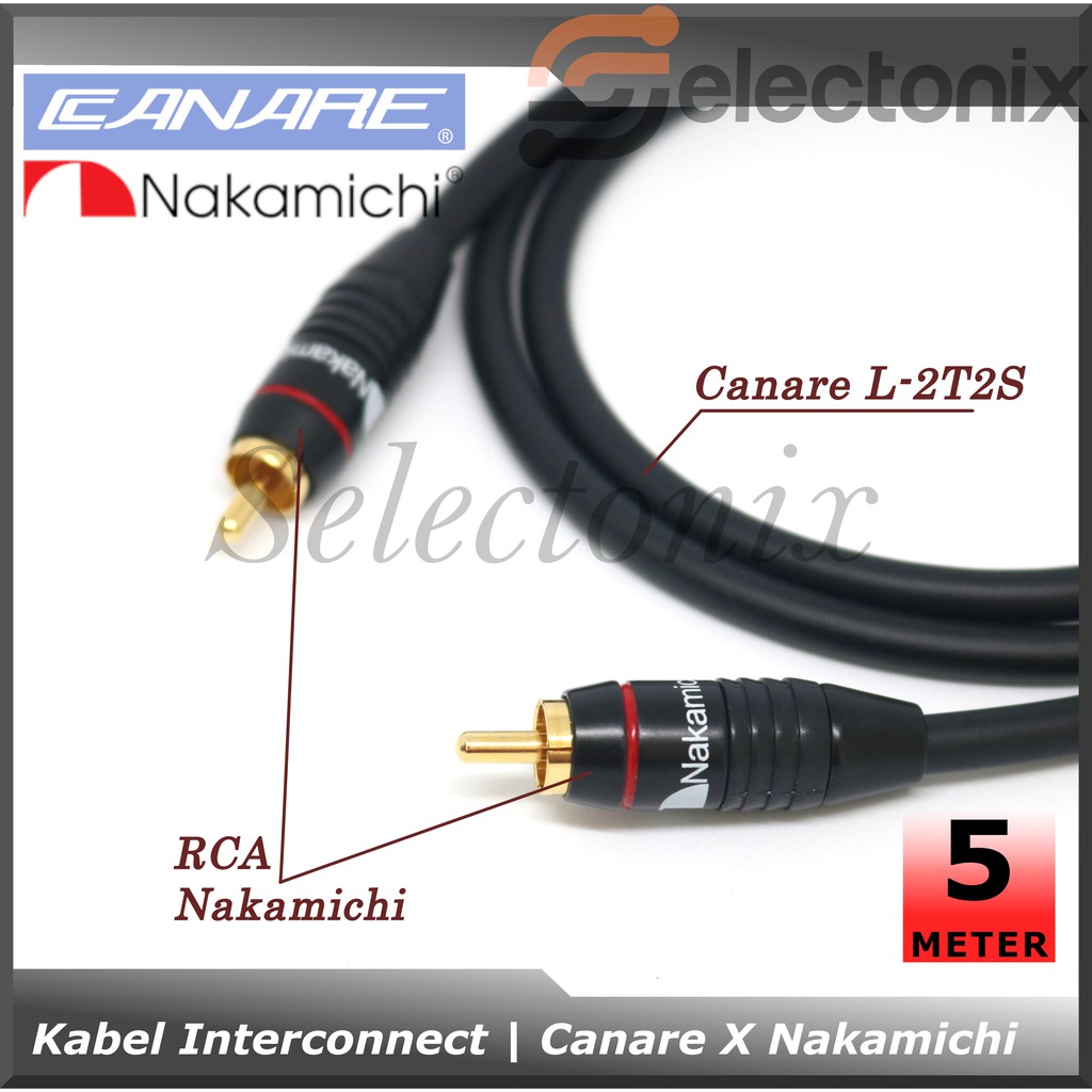 Kabel Interconnect RCA | Canare x Nakamichi [5m]