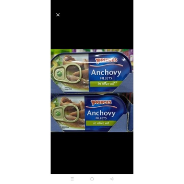 

princes anchovy fillet in olive oil ikan teri dlm minyak