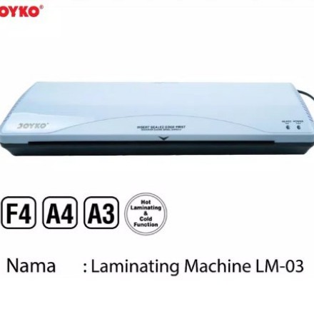 

Mesin Laminating F4 A4 A3 JOYKO LM-03 ORIGINAL HIGH QUALITY KUALITAS TERJAMIN