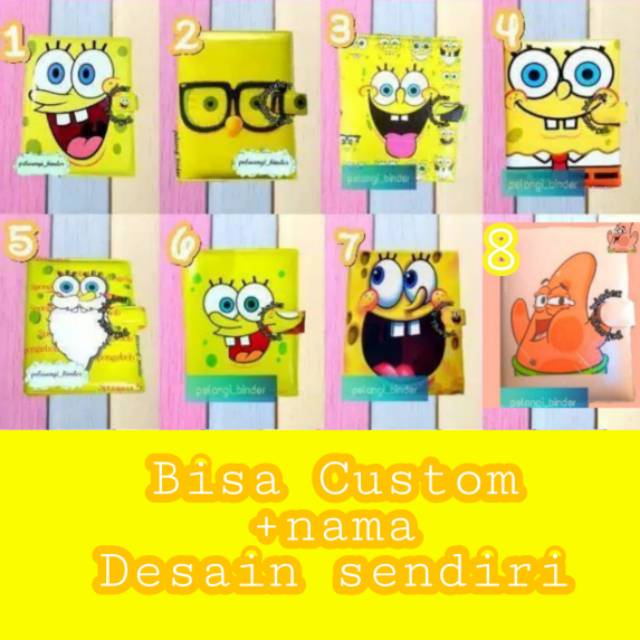 

Binder printing motif Spongebob ukuran A5 B5