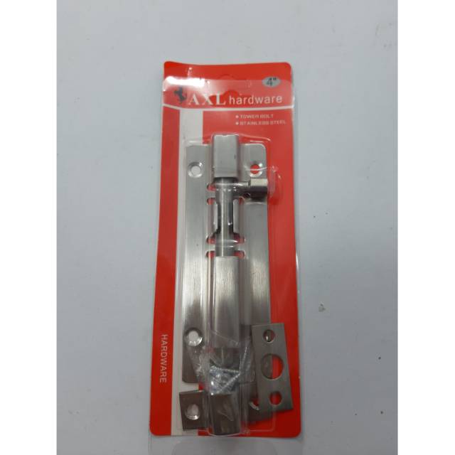 GRENDEL STAINLESS STEEL 4&quot; AXL / SELOT/SLOT JENDELA PINTU KANDANG