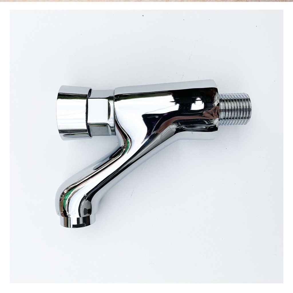 Kran TEMBOK tekan Otomatis ON OFF Kuningan NT- keran air pencet push automatic berhenti brass cuci tangan wastafel  /G57
