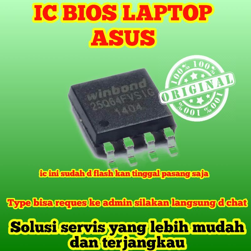 ic bios laptop merk asus siap pakai