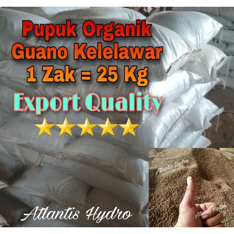 Pupuk Organik Guano Penyubur Tanaman ( 1 Zak = 25 Kg )