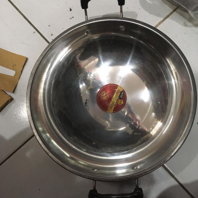 Kuali Stainless Kuali Wajan Stenliss