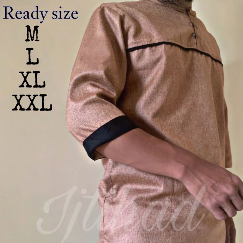 (FREE PARFUM)Kurta 3/4 ORIGINAL| brand IJTIHAD| bahan Madinah FODU|