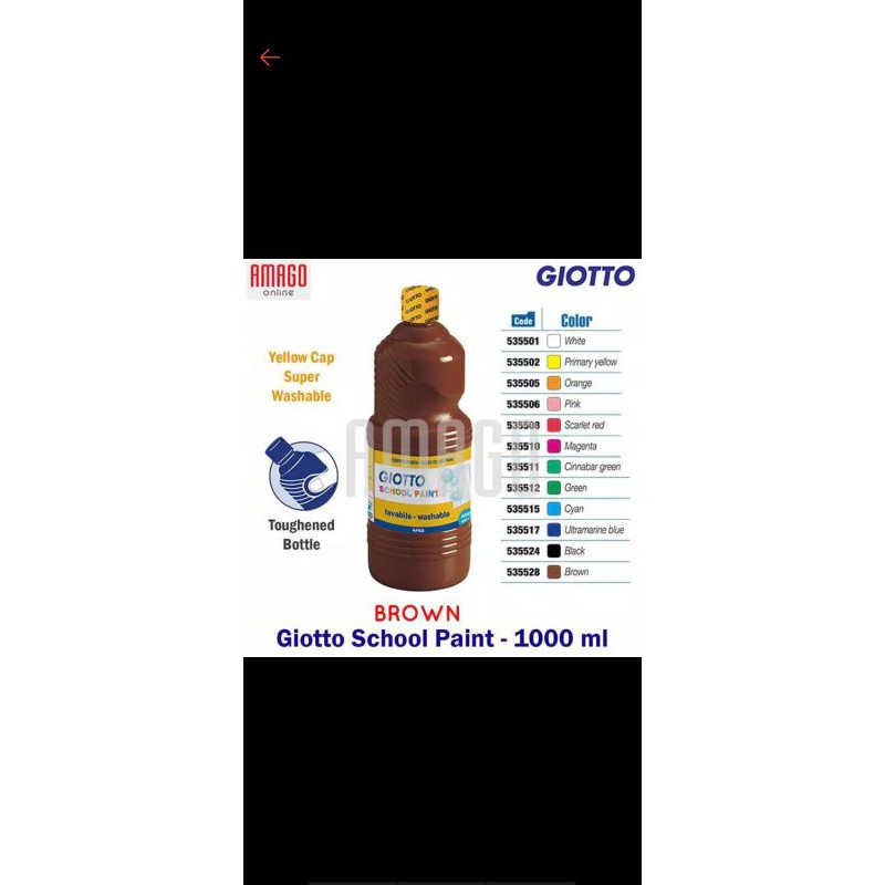 

Giotto cat poster school paint 1000ml colour