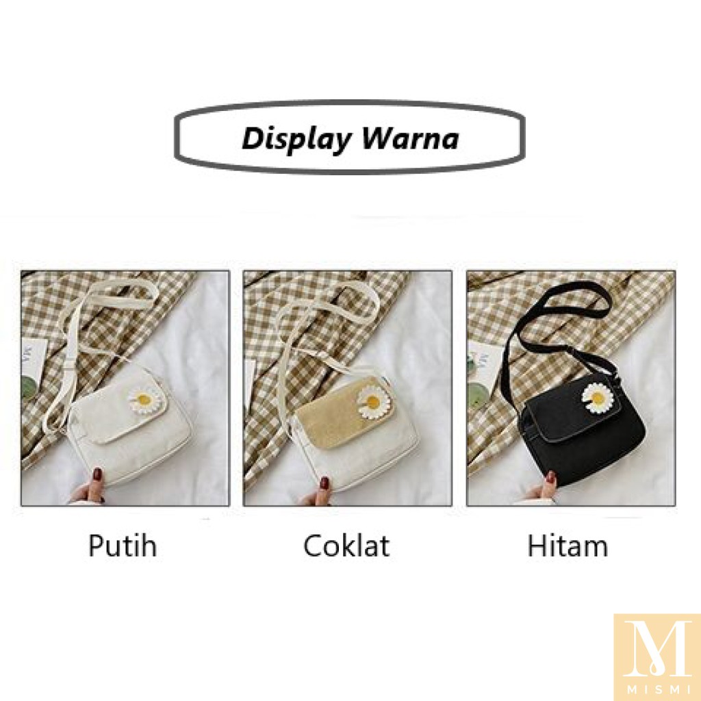 Mismi Flower Bag Tas Selempang Wanita Sling Bag Casual Perempuan Bunga Korea - 1I-7