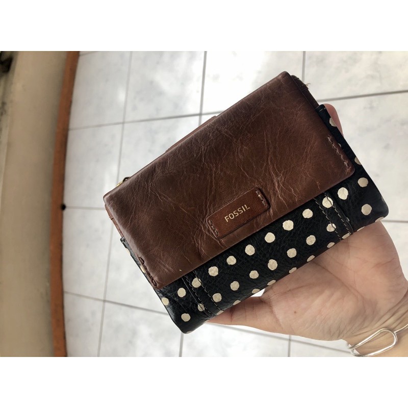 preloved ellis fossil wallet dompet