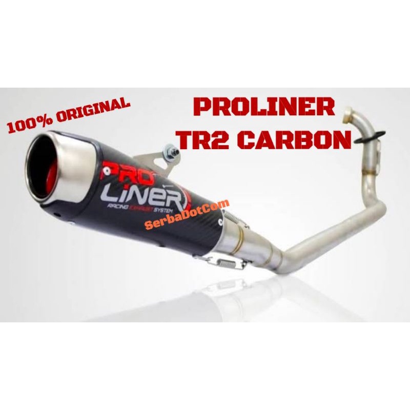 KNALPOT PROLINER PRO LINER TR2 NEW R15 V3 CARBON SHORT ORIGINAL not misano missano alpha alfa alpa h