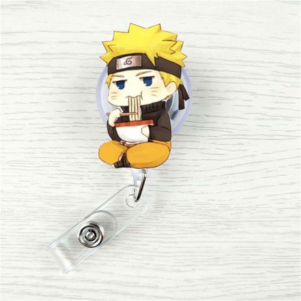 [Elegan] Retractable Badge Reel Lucu Perlengkapan Kantor Name Tag Luffy Perawat Dokter Card Holder Name Card Holder