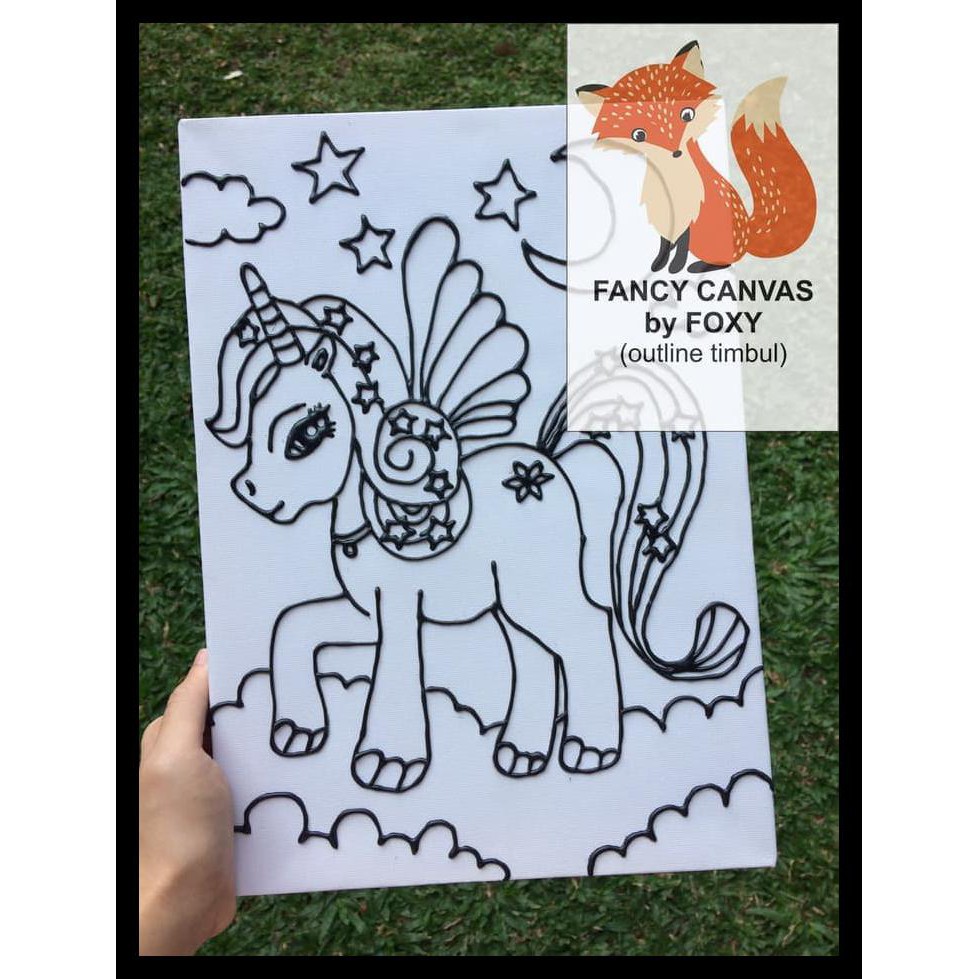 

BARU KANVAS LUKIS ANAK GAMBAR UNICORN 1 PERALATAN MELUKIS MURAH