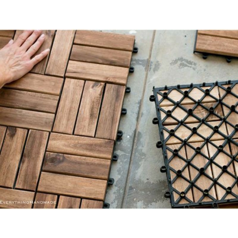 decking lantai kayu//papan lantai kayu//lantai kayu jati//ubin kayu jati//decking tile
