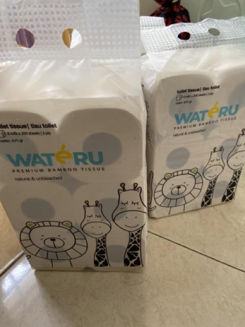 Wateru Premium Bamboo Toilet Tissue Roll
