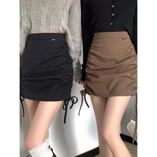 (S-XXL) POPPY SKIRT KOREAN STYLE ROK WANITA SERUT