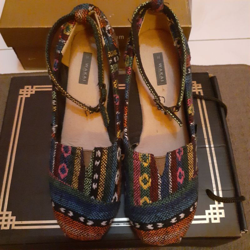 WEDGES SEPATU SANDAL WANITA BRAND WAKAI
