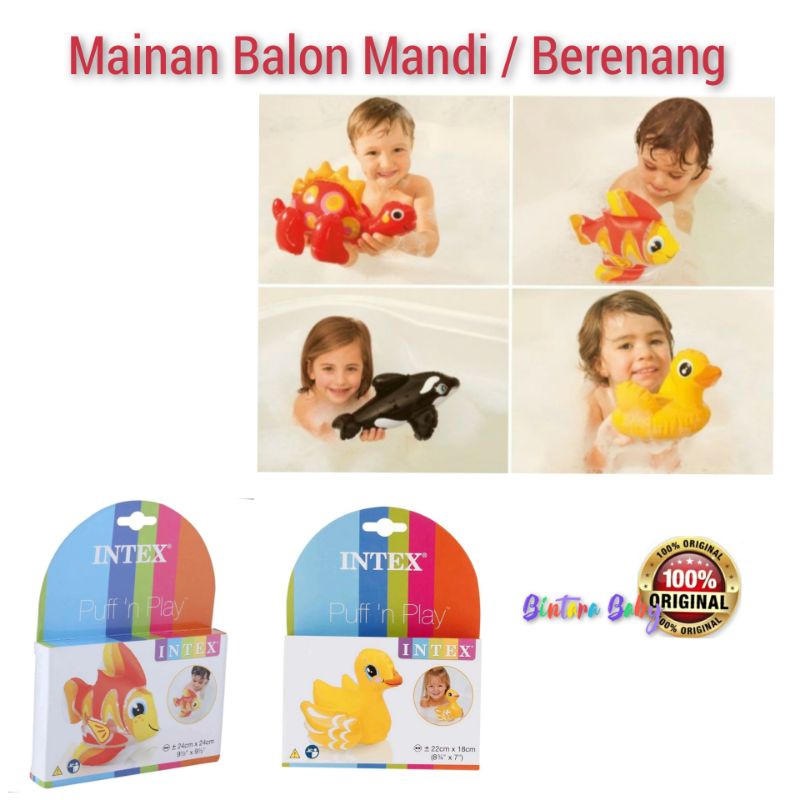 Mainan Mandi Berenang Intex Puff n Play Balon Berenang Bayi