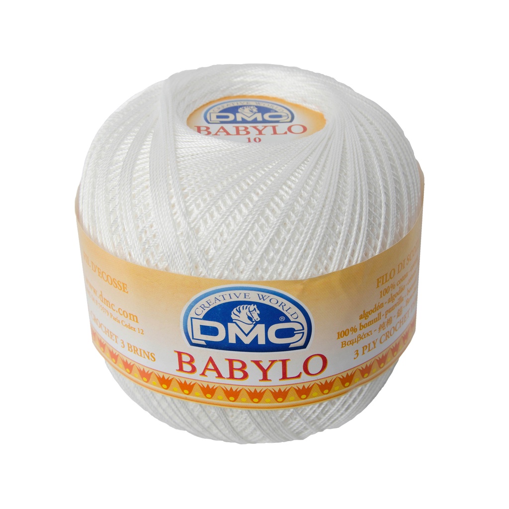 Benang Crochet DMC Babylo 100 Gram - BLANC Putih White