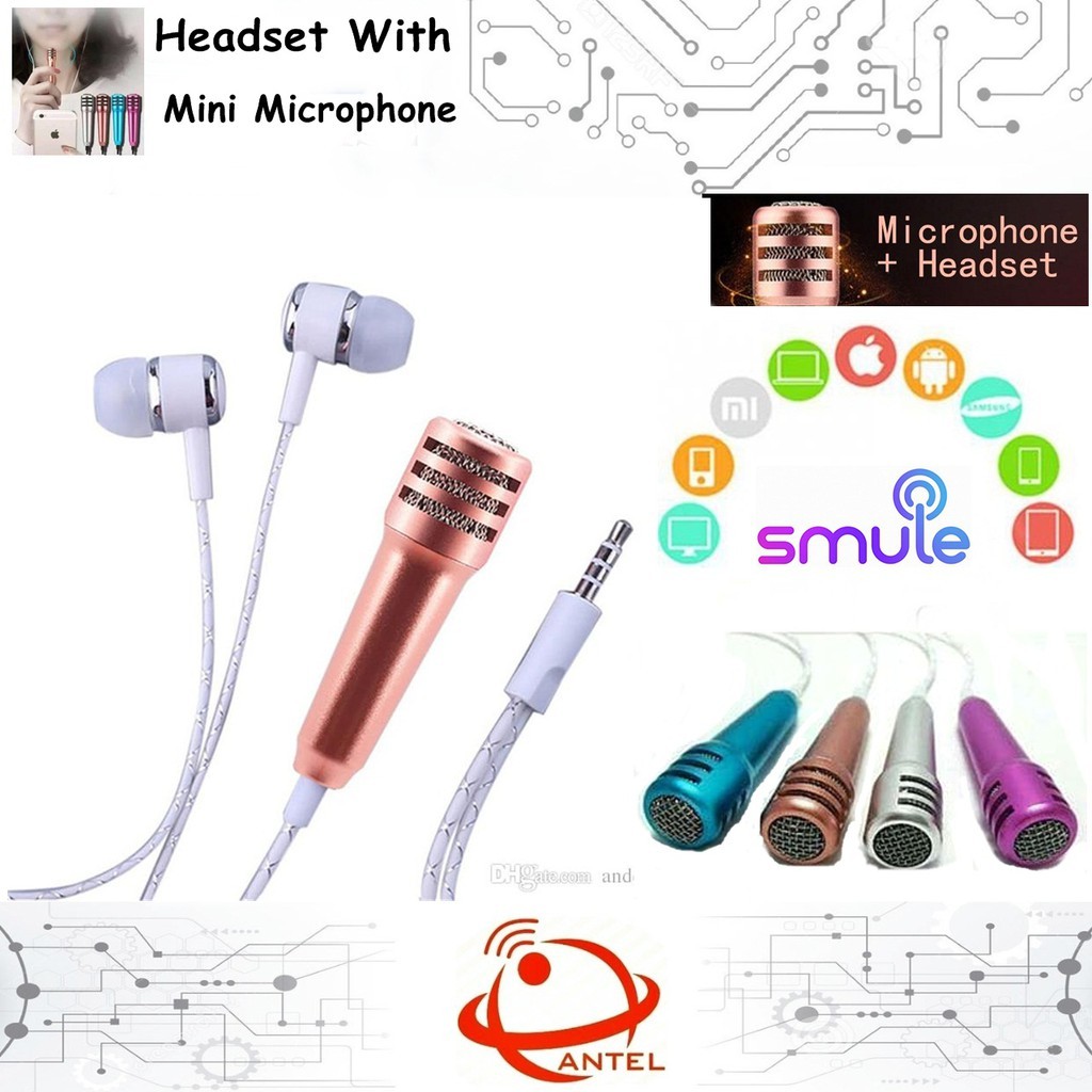 Jual Handsfree Headset with Mic Microphone Mini For call dan Smule