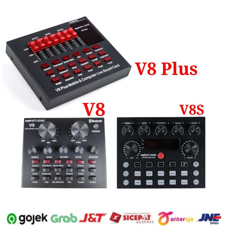 Paket Komplit  Mic BM8000 Soundcard Mixer V8 Stand Mic Rekaman Mikrofon Kondenser Terbaik