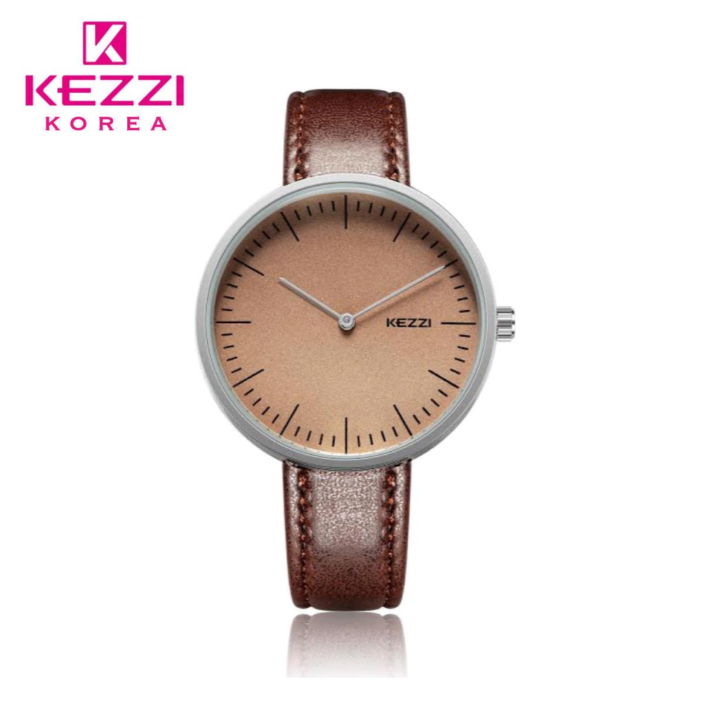 Kezzi Korea 2009 Cokelat - Jam Tangan Fashion Pria dan Wanita - Model Analog