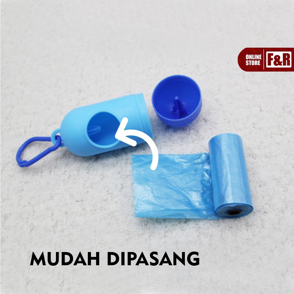 Tempat Sampah Mini Kecil Dispenser Kantong Plastik Sampah Kotoran Hewan Tempat Kresek Bekas Popok