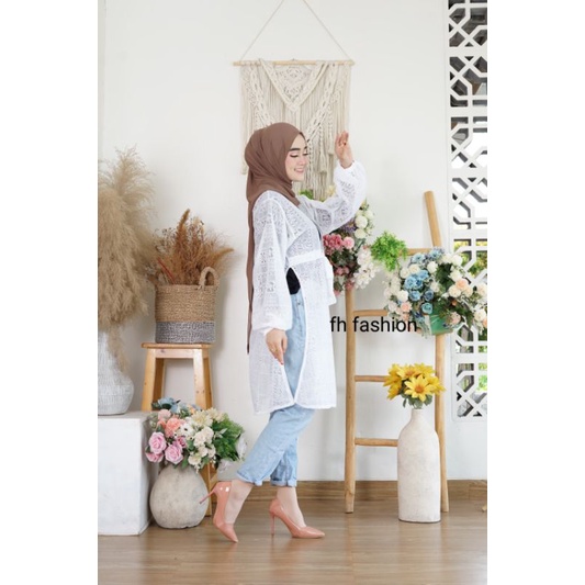 OUTER BURKAT TALI/CARDIGAN BURKAT/CARDI BROKAT/CARDI BROKAT TERBARU/MODEL BARU/CARDIGAN TALI/OUTER TERBARU/CARDI TERUPDATE