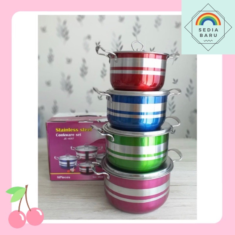 Panci warna warni set 4 pcs