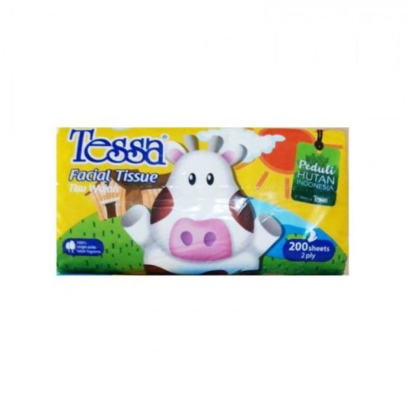 Facial tissue / tisu wajah Tessa 200 sheets 2 ply - Tisu Tessa TP-06