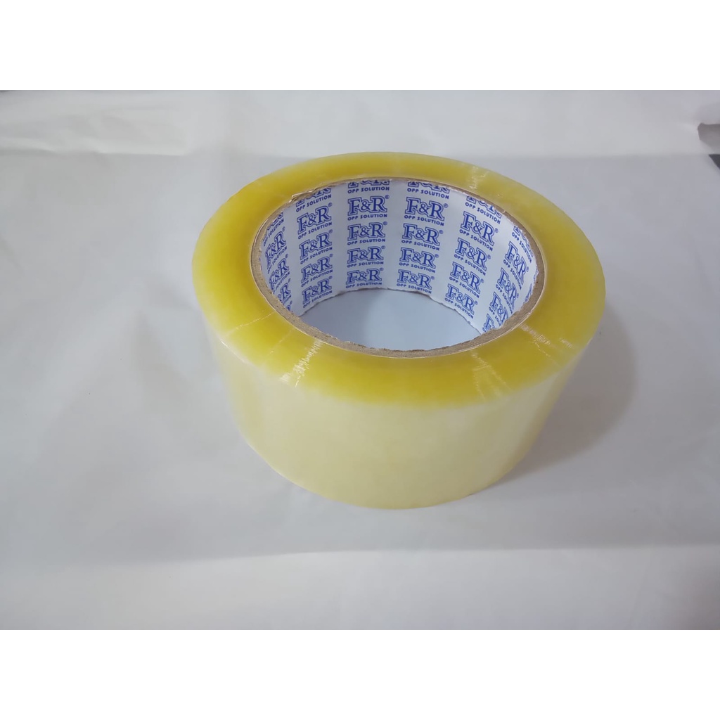 

Lakban OPP Bening merk F & R 48 mm x 100 yard