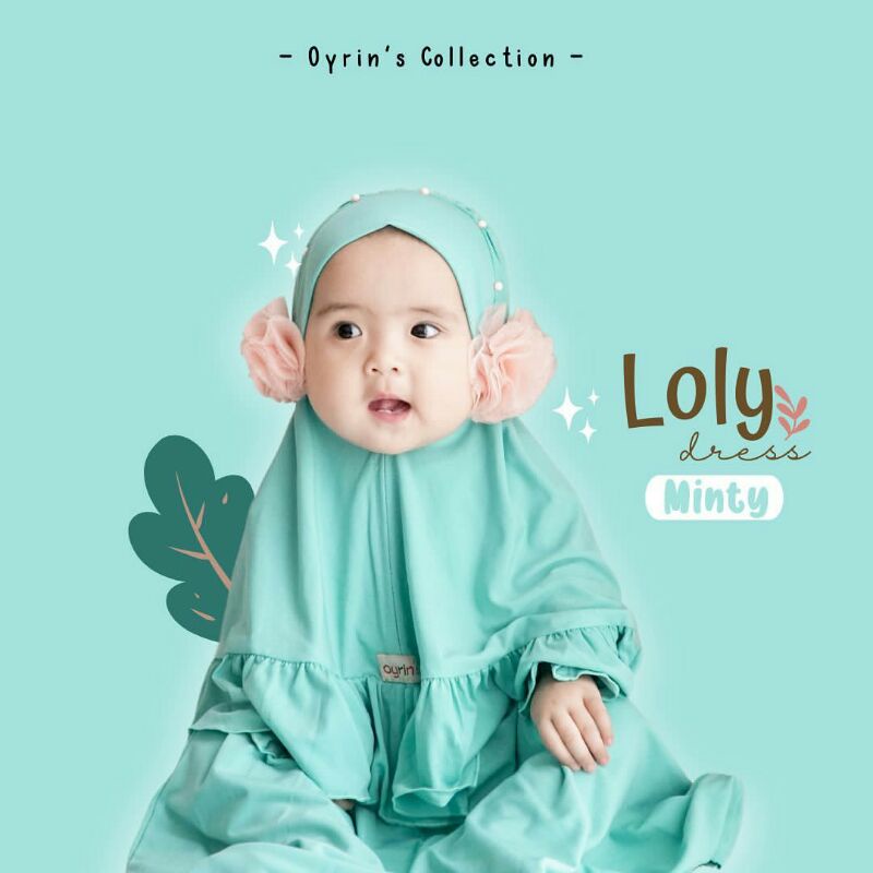 LOLY Dress Oyrins Gamis Bayi New Born