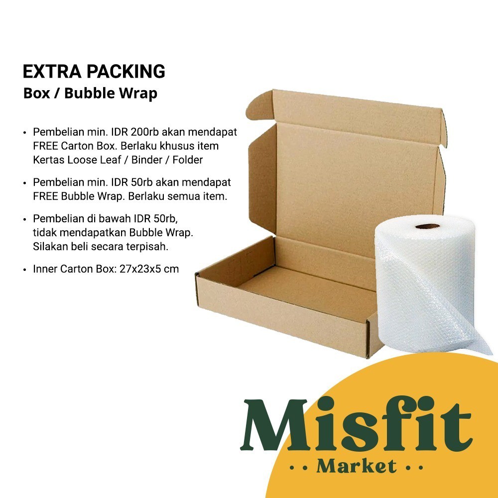 

EXTRA PACKAGING Carton Box & Bubble Wrap