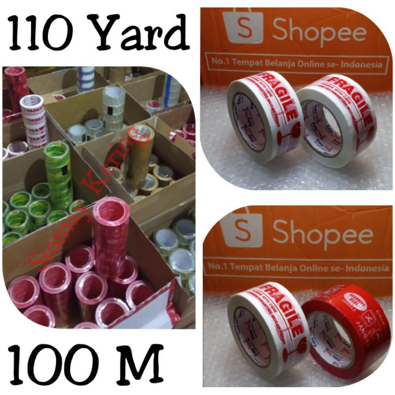 

Lakban Fragile Panjang 110 Yard - 100 M