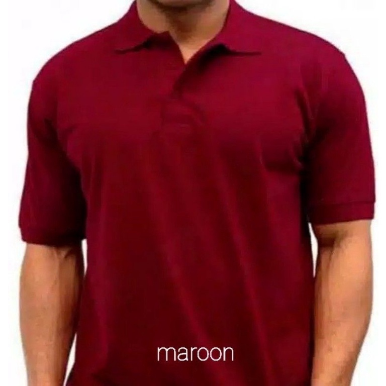 KAOS POLO SHIRT/KERAH POLO POLOS (A)-maroon