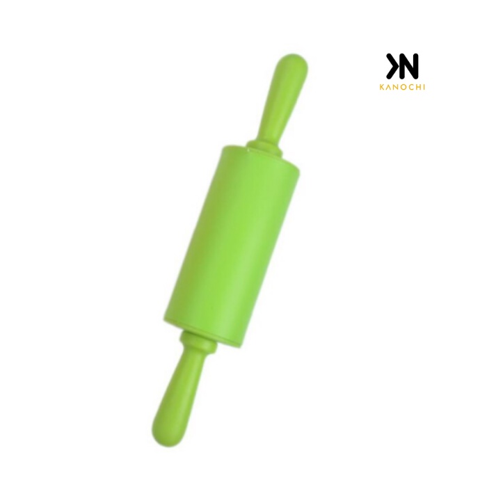 Rolling Pin Silicone Mini 23cm Penggilas Adonan Silikon Anti Lengket