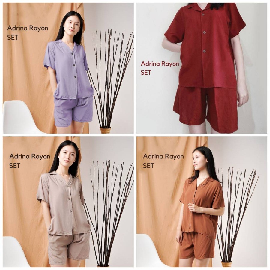 ADRINA Rayon Set / Setelan Rayon Wanita