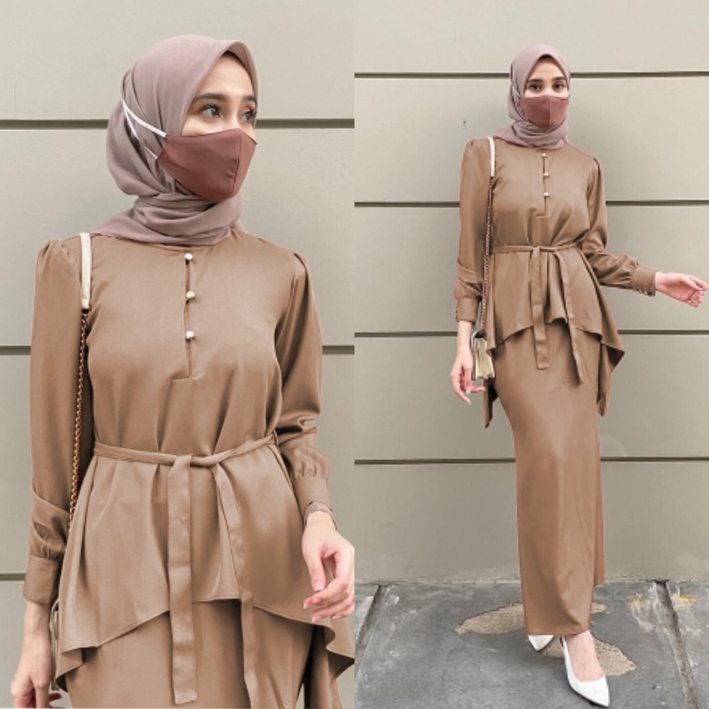 O2 Fashion / Set vanessa /  stelan muslim, pakaian muslim wanita