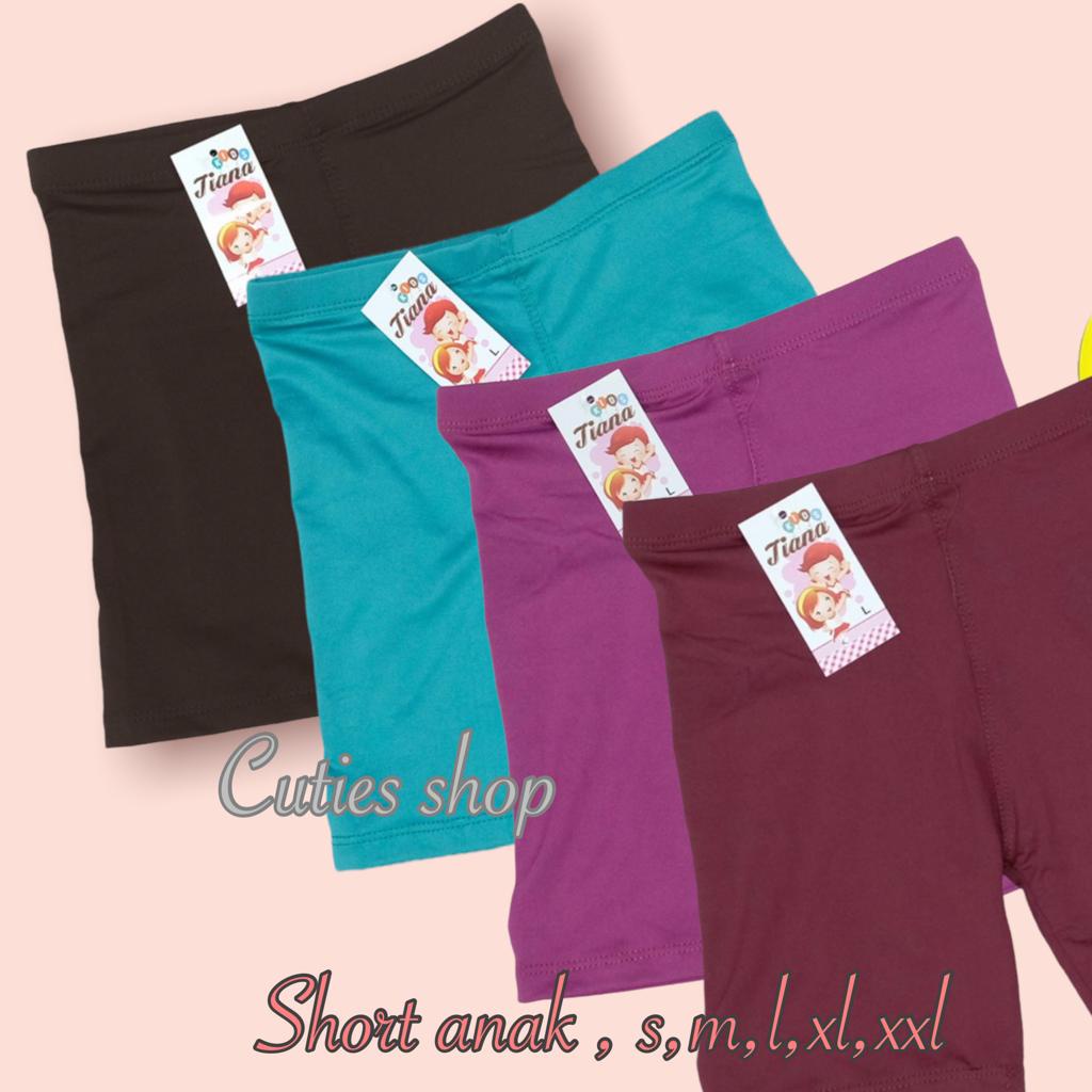 SHORT ANAK POLOS, COCOK UNTUK HARIAN , BAHAN JERSEY