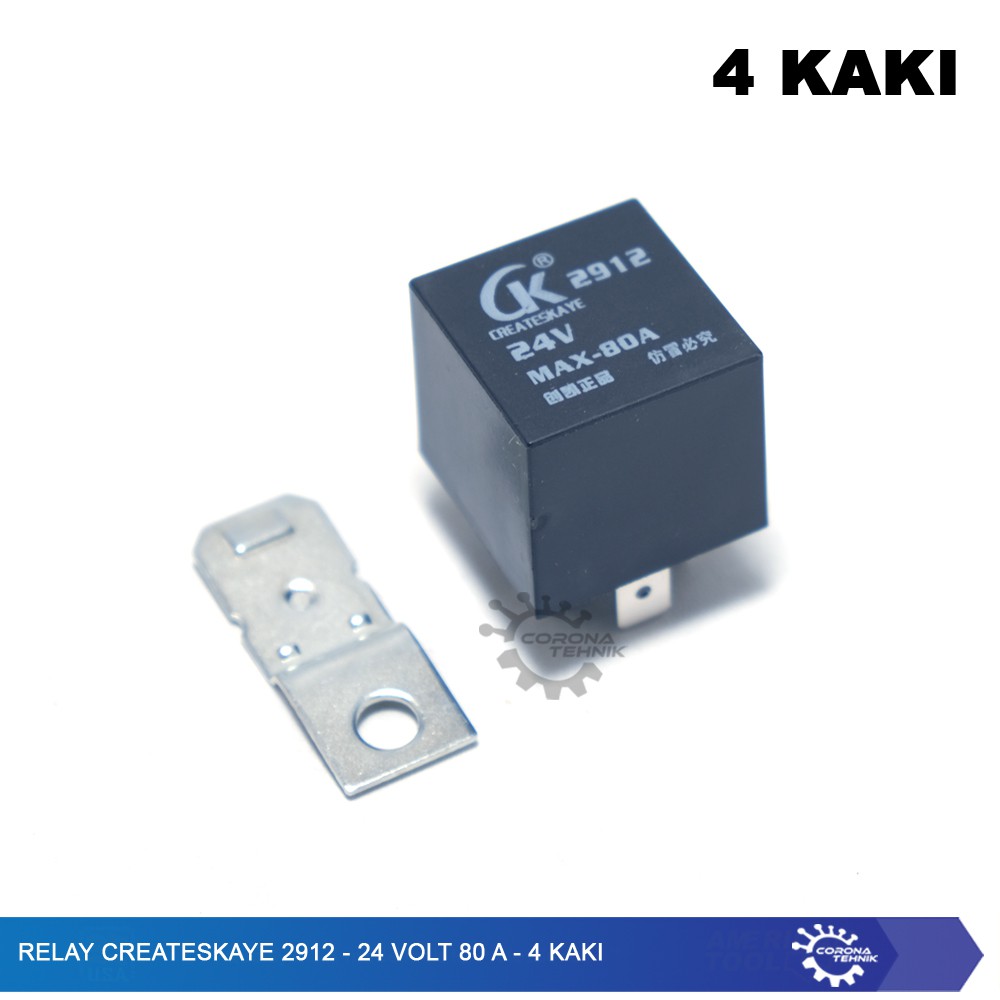 4 Kaki - Relay Createskaye 2912 - 24 Volt 80 A