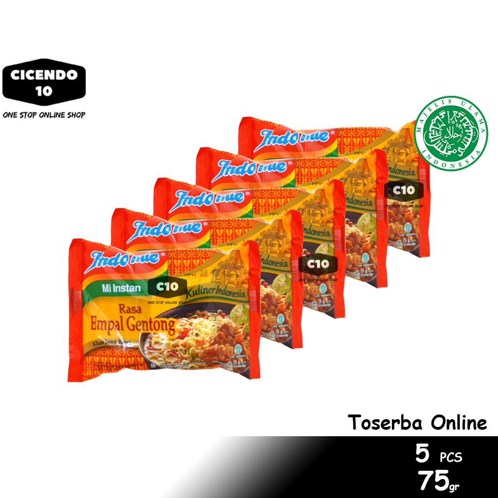 

5PCS Indomie Kuliner Empal Gentong - 5pcs x 75gr