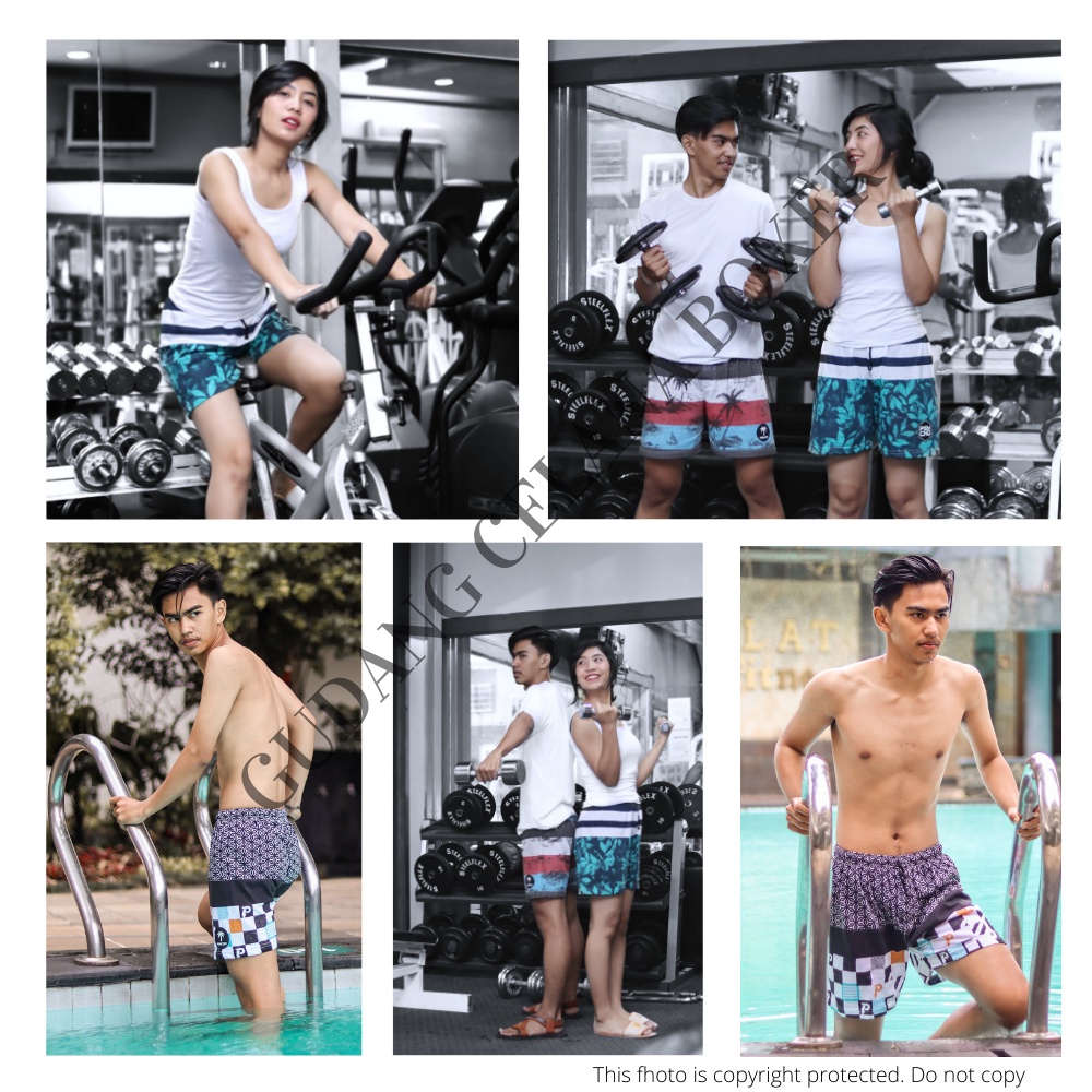 CTL-07 - Celana pendek boxer pria wanita| Pakaian dalam boxser kolor | Bokser pantai bahan katun| Celana tidur santai| Boxer motif surfing dan distro bahan cotton combed 30s