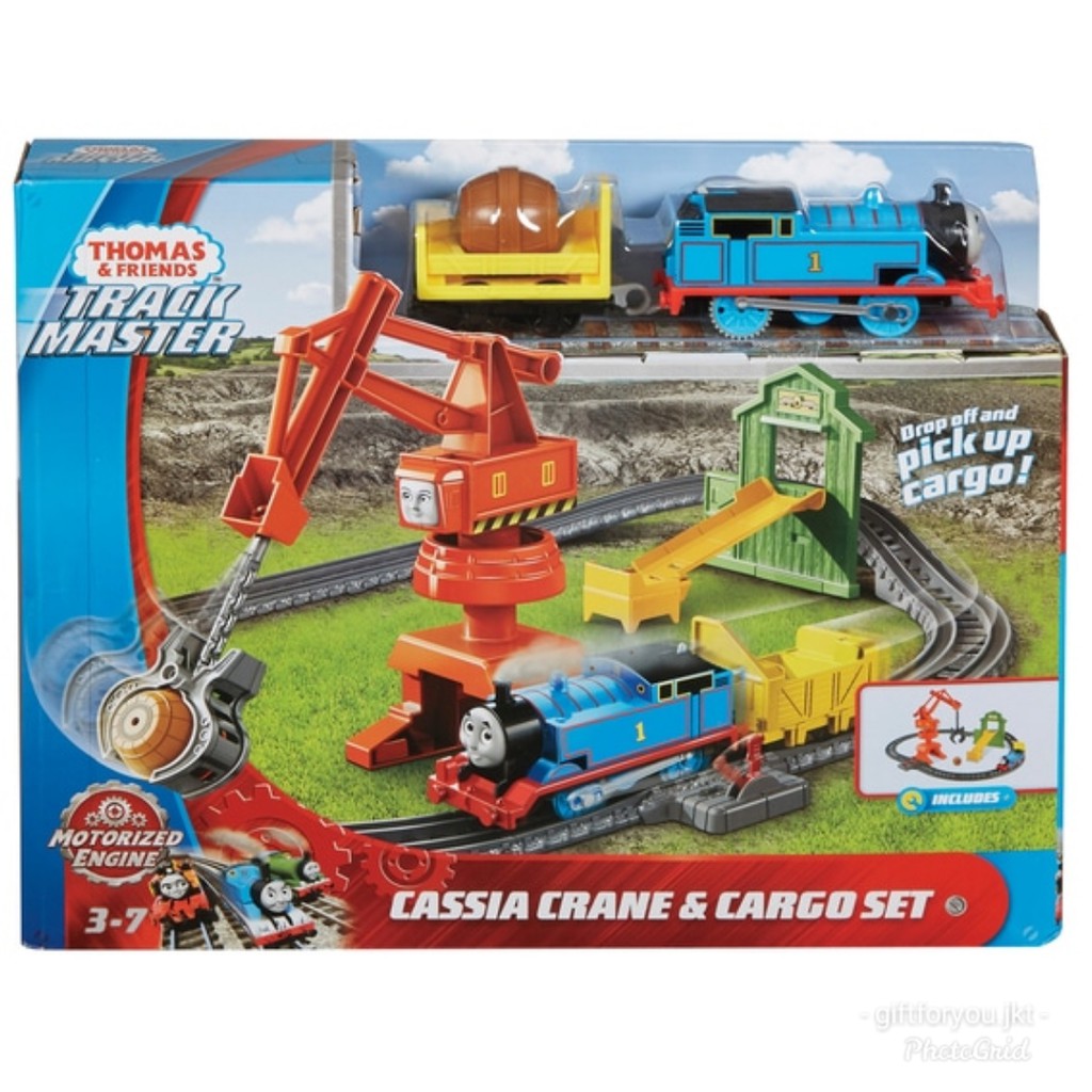 Thomas & Friends Cassia Crane & Cargo Set Mainan Kereta Api Anak Track Rel Train Original