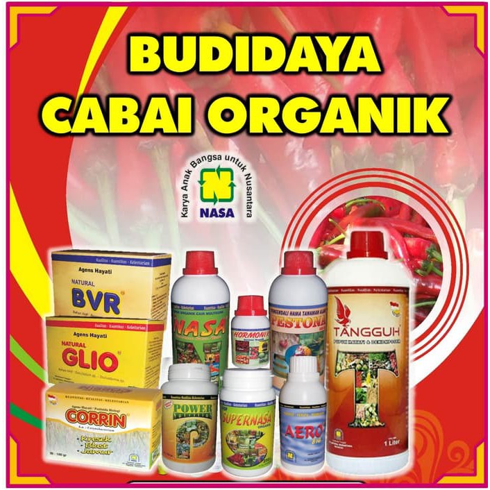 PUPUK CABAI ORGANIK NASA POWER NUTRITION SUPERNASA POC NASA HORMONIK