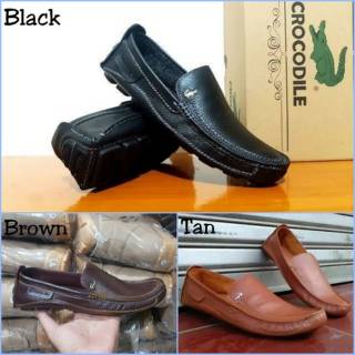 SEPATU KASUAL SLIP ON CROCODILE  ORIGINAL KERJA SANTAI DLL 