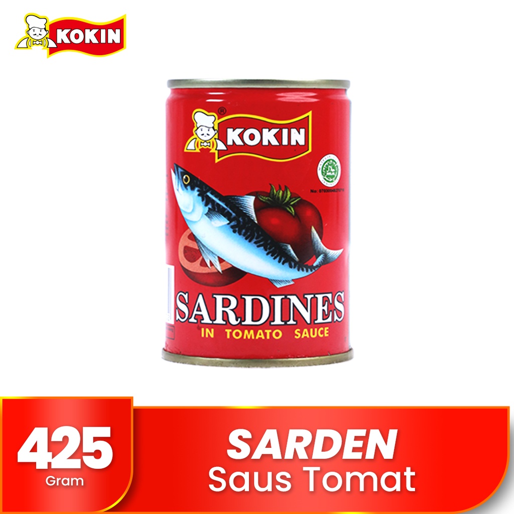 

Gooku 28 Store Ikan Sarden Kaleng Saus Tomat Makanan Siap Saji Halal 425 Gram - Kokin
