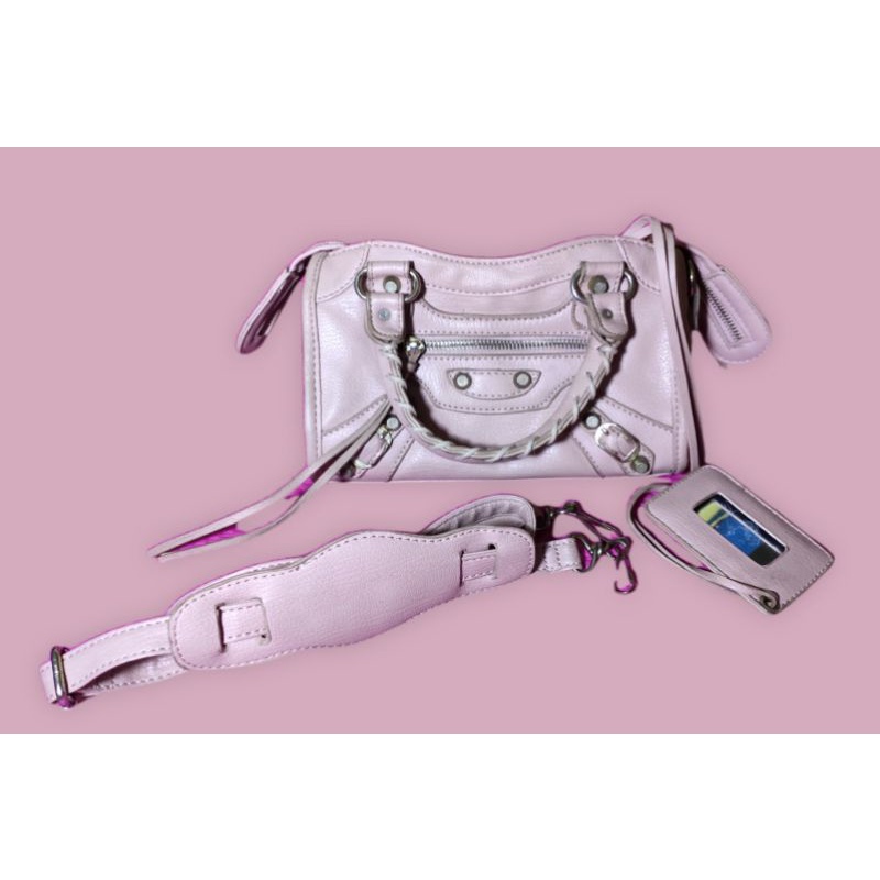 preloved tas Balenciaga pink