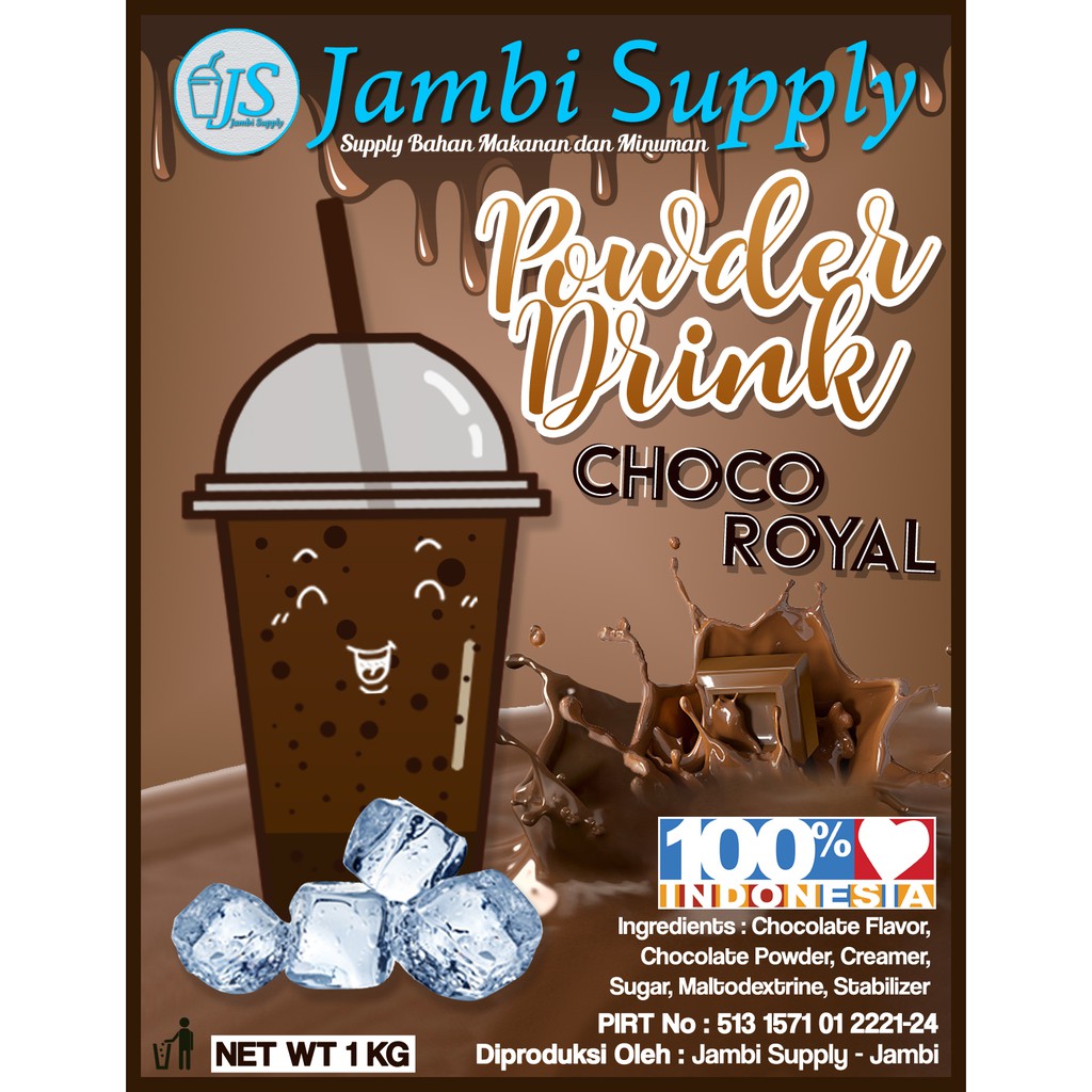 

POWDER DRINK CHOCO ROYAL MINUMAN BUBUK RASA CHOCO ROYAL 1KG
